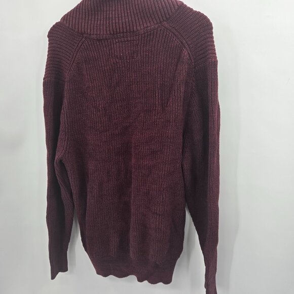 Original Weatherproof Vintage Burgundy 100% Cotton Sweater Size XXL - Picture 2 of 13